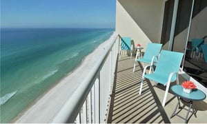 Fabulous view of the Gulf at Majestic Beach Resort in Panama City Beach FL