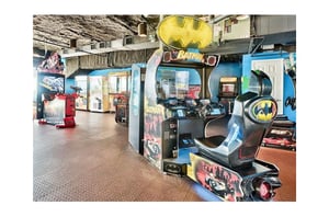 Indoor activities in the arcade at SPLASH in Panama City Beach Florida