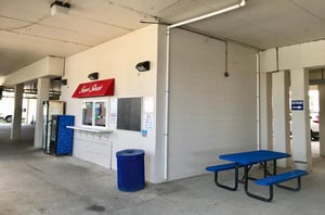 The snack bar at Sugar Beach in Orange Beach Alabama