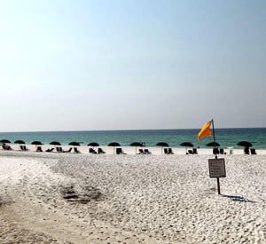 White sands right out you door at Windancer Condominiums  in Destin Florida