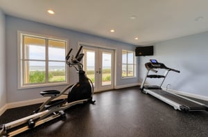 The community fitness room
