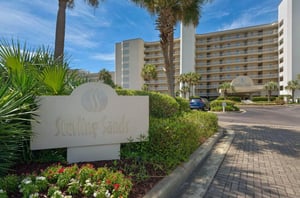 The front entrance sign