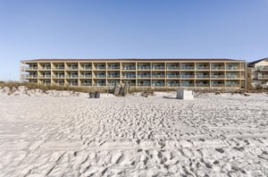 Seafarers units have balconies overlooking the beach.