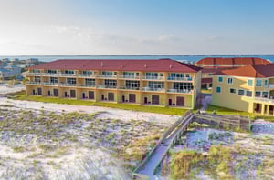 Regency Cabanas boast lovely beachfront townhomes
