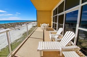 Unwind on the private balcony