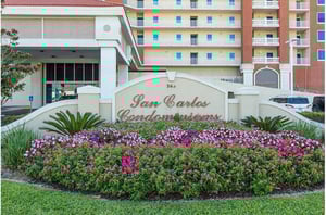 San Carlos is directly on the Gulf in Gulf Shores Alabama