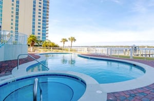 Bel Sole Condominiums in Gulf Shores Alabama Outdoor Pool