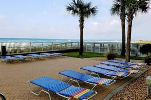 Ocean Reef Beachfront Patio in Panama City Beach Florida