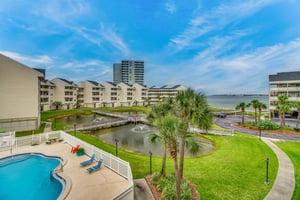 The extensive grounds of Baywatch Condos help create a relaxing vacation