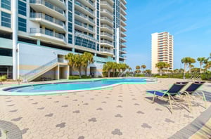 Amenities include an spacious outdoor pool