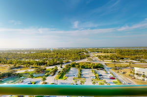 A private balcony overlooking Perdido Key Florida