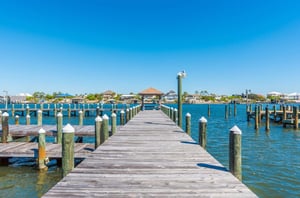 The 15slip boat dock on Ole River