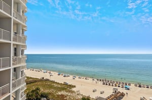 View of the Gulf from a private balcony at Palacio