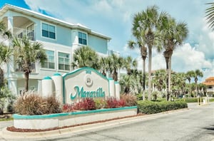 The entrance sign