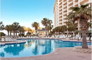 Refreshing pool at Beach Glub in Gulf Shores Alabama
