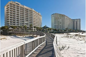 Expansive beach at Beach Club in Gulf Shores Alabama