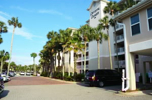 Crystal Dunes condo community provides ample parking.