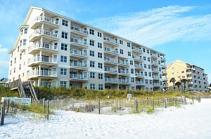 Crystal Dunes units have balconies overlooking the beach.