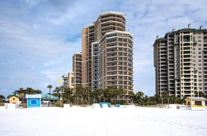 View of Westwinds from the beach in Destin, Florida