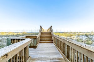Stay only steps away from the coast with direct beach access