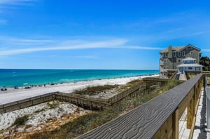 The boardwalk makes for easy access to the beach.