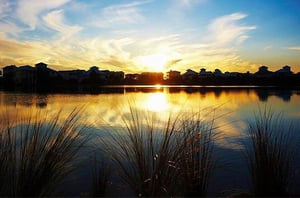 Amazing sunset at  Carillon Beach Resort Inn