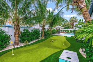 The mini golf area at the nearby Anna Maria Island Inn property in Florida