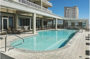 Gorgeous outdoor pool at The Colonnades in Gulf Shores Alabama