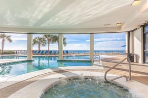 Indoor hot tub and pool at Hampton Inn  Suites