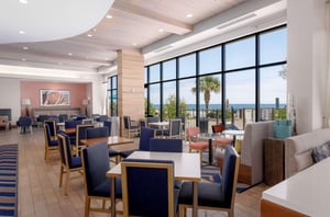 The dining area at Hampton Inn  Suites