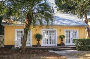 The exterior of the beautiful event space at Coombs House Inn  Suites in Apalachicola Florida