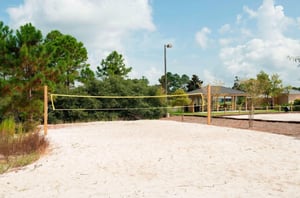 The beach volleyball court at Fairfield Inn and Suites in Orange Beach Alabama
