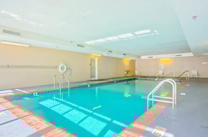 The indoor swimming pool at Regency Isle in Orange Beach Alabama