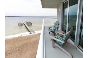 Nice view of the water from Tristan Towers in Pensacola Beach Florida