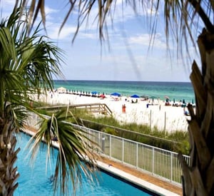 Beachfront pool at Twin Palms in Panama City Beach FL
