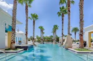 One of several pools open for all guests