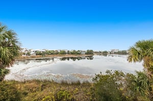 The communitys 13acre freshwater lake