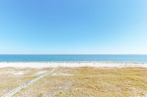 View of the Gulf from a private balcony at Phoenix VII in Orange Beach Alabama