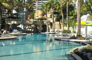 Hyatt Regency pool view in Sarasota FL