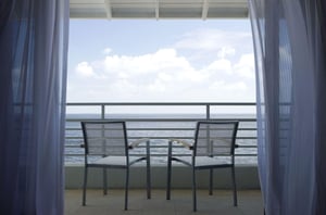 Enjoy stunning Gulf views from a private balcony