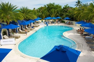 Enjoy one of two outdoor swimming pools and deck lounging areas