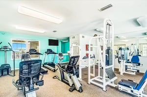 The onsite gym at Grand Caribbean in Orange Beach Alabama