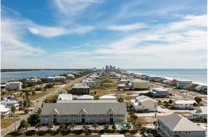 Side view from Sanibel in Gulf Shores Alabama