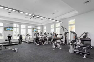Strength and cardio equpiment in the gym at Lost Key Golf and Beach Club