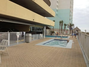 Hot tub at Emerald Isle in Panama City Beach Florida