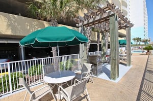 Grill area at Emerald Isle in Panama City Beach Florida