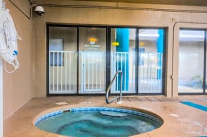 The indoor hot tub at Romar Place in Orange Beach Alabama