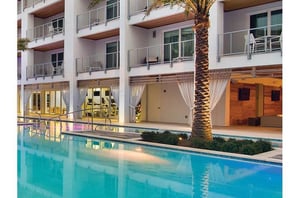 Crystal clear pool at The Pointe in Hwy. 30 A Florida