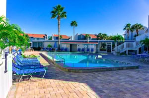 Pool view at Madeira Beach Yacht Club in Madeira Beach FL