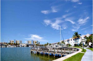 View of Bay at Madeira Beach and Yacht Club in Madeira Beach FL